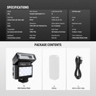 Package Contents of the NEEWER A10L Mini Camera Flash Kit