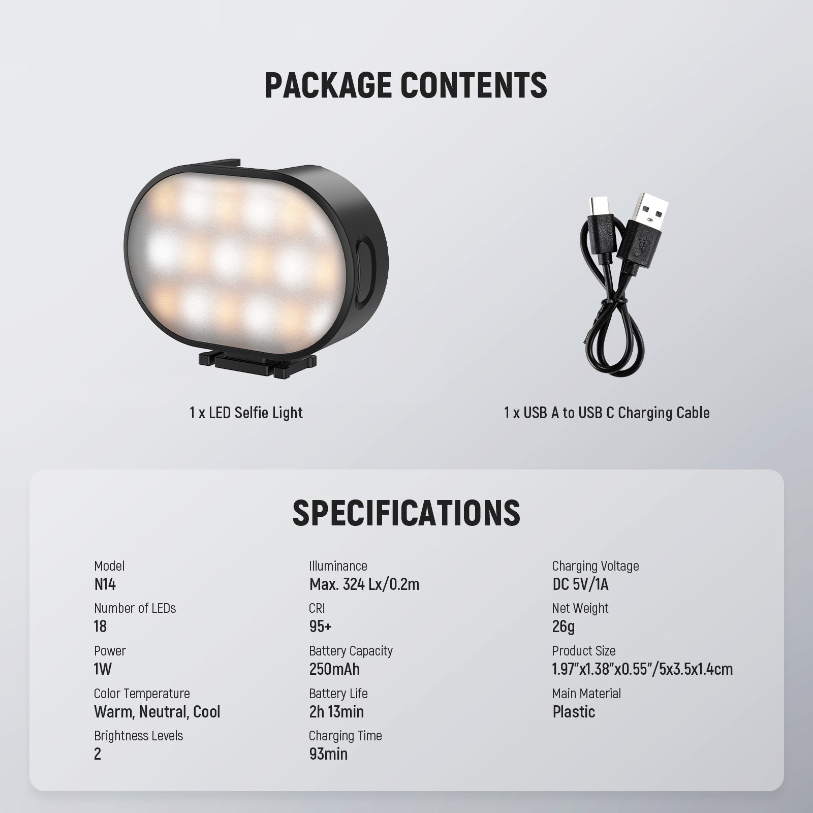 Neewer N14 Camera Light - Thumbnail 5