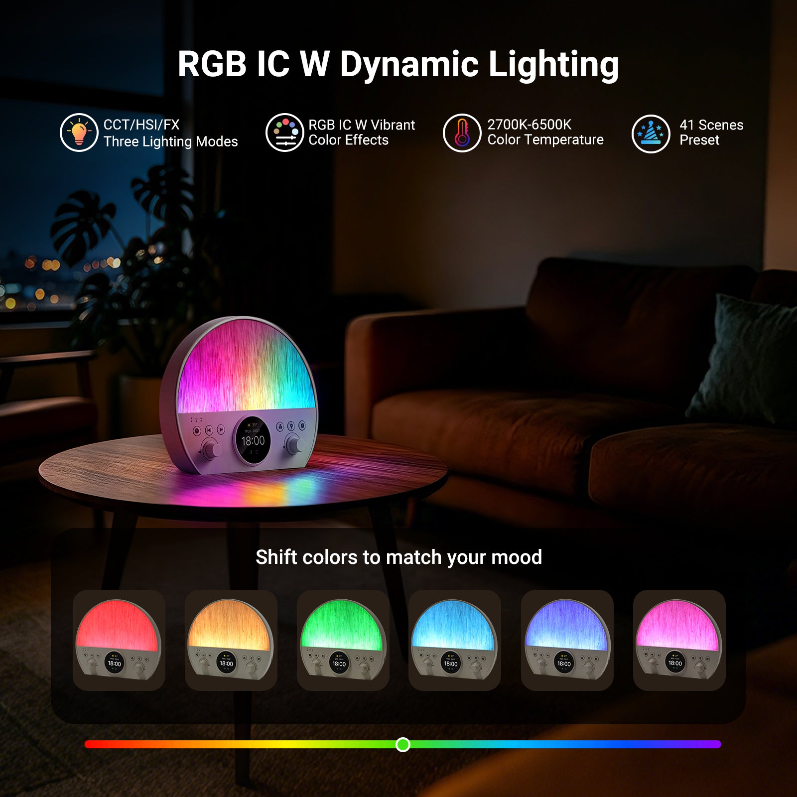 NEEWER NF03 Sunrise Alarm Clock Smart Wake Up Light