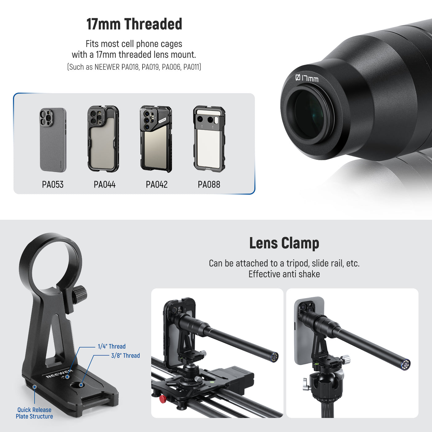 NEEWER LS-51 18mm 2x Macro Phone Lens | Phone Photo Lens