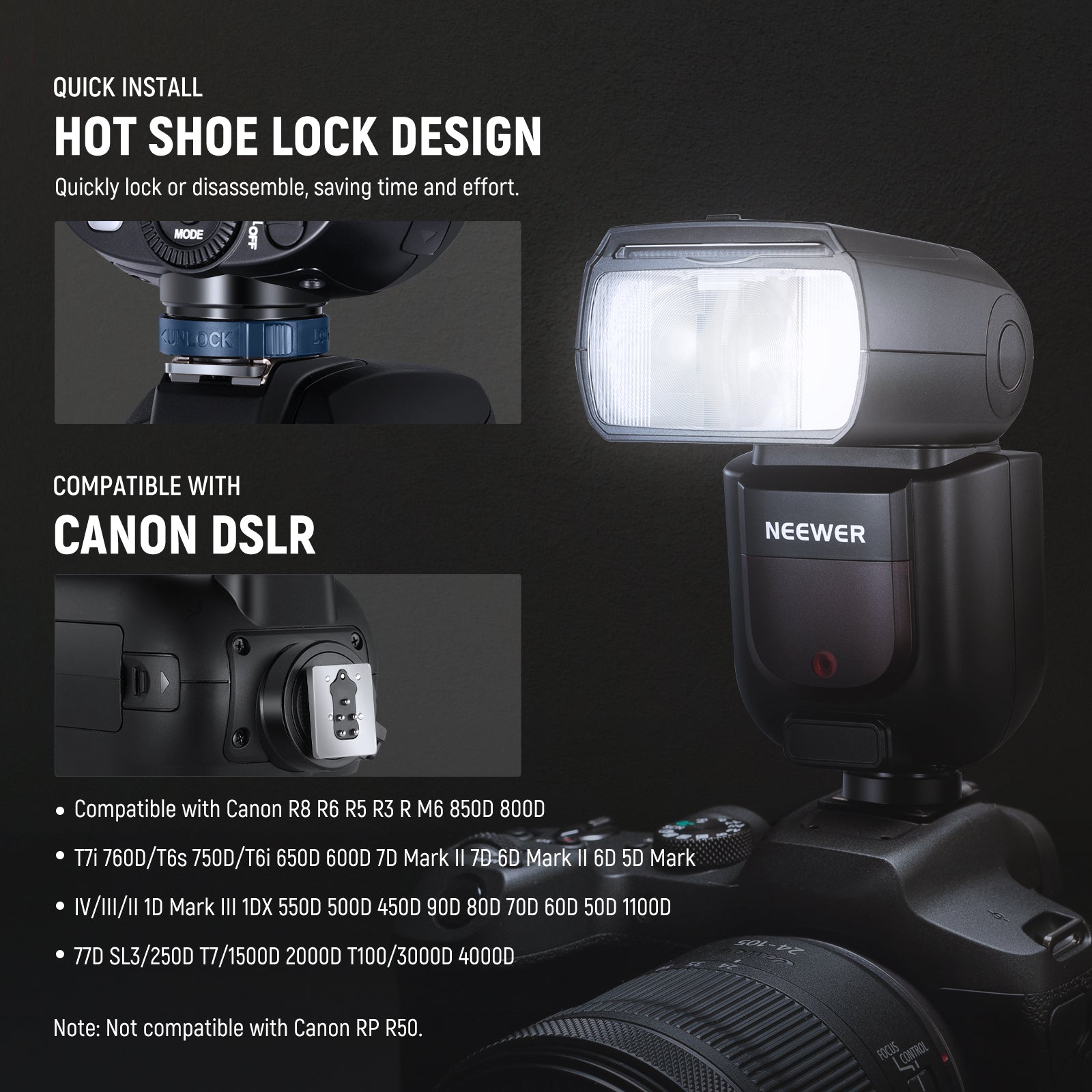 NEEWER Z760-C TTL Flash Speedlite For Canon NEEWER