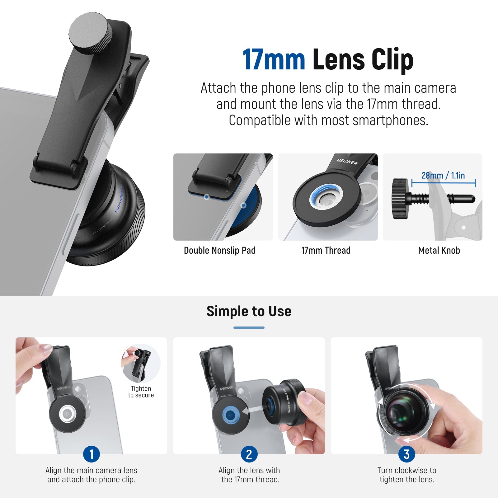 Neewer LS-71 Phone Lens - Thumbnail 3