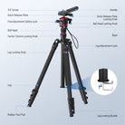 Product details of the NEEWER TP08 2 in 1 Camera Tripod