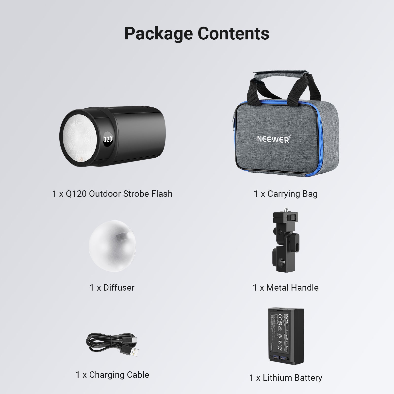 NEEWER Q120 120Ws 2.4G TTL Studio Outdoor Flash Light