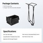 This package includes a ball storage bag and a hopper rack.