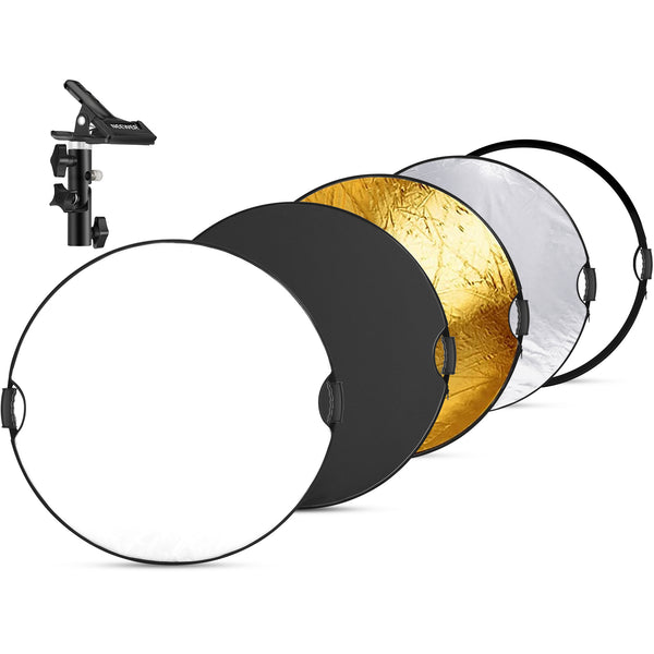 NEEWER RF-80II Light Reflectors with Clamp & Hand Grips