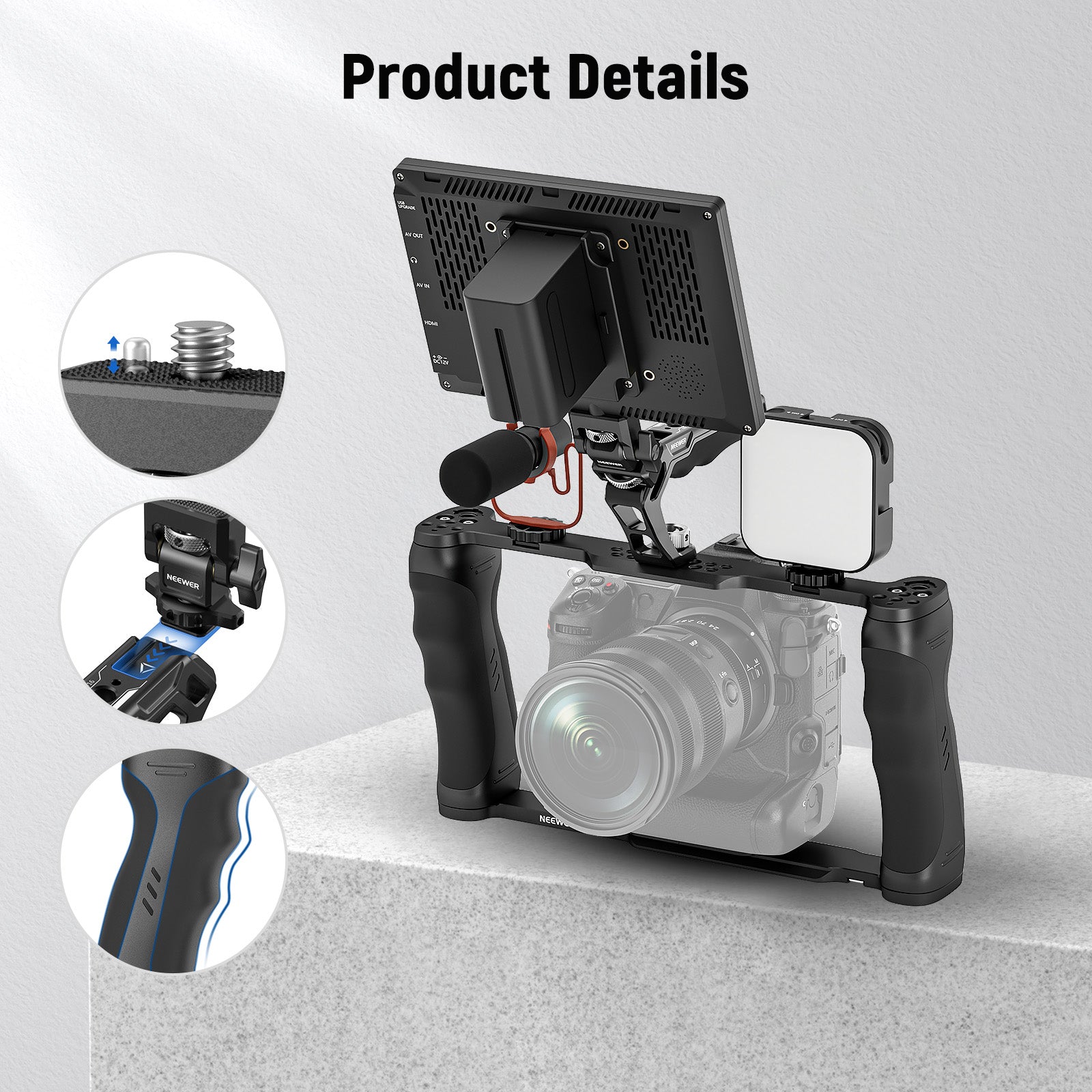 Neewer CA016T+MA006 Camera Cage - Thumbnail 4