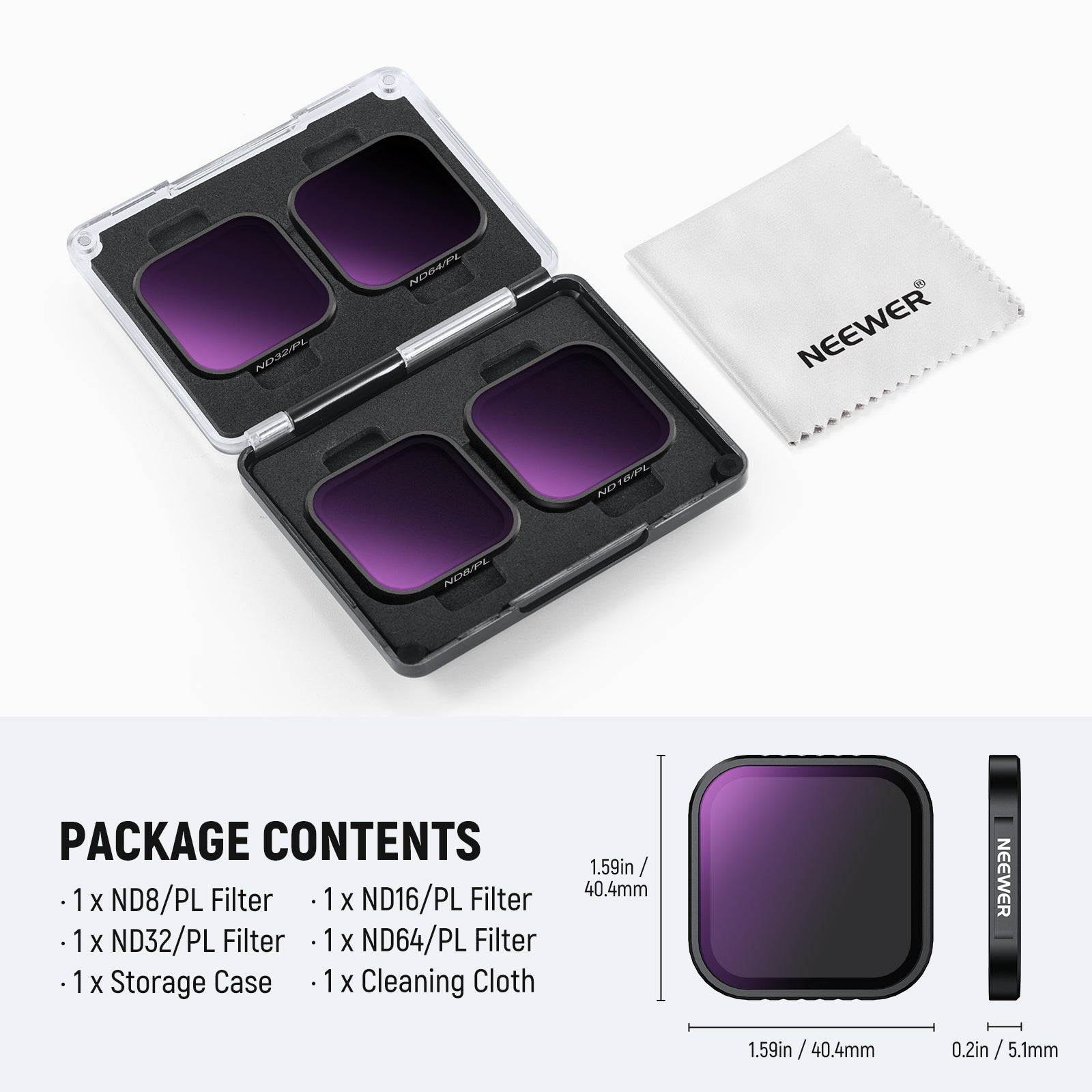 Neewer Filter Set For Insta360 Ace Pro - Thumbnail 4