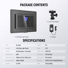 Specifications of the NEEWER BASICS NL-192B Bi Color LED Panel Light