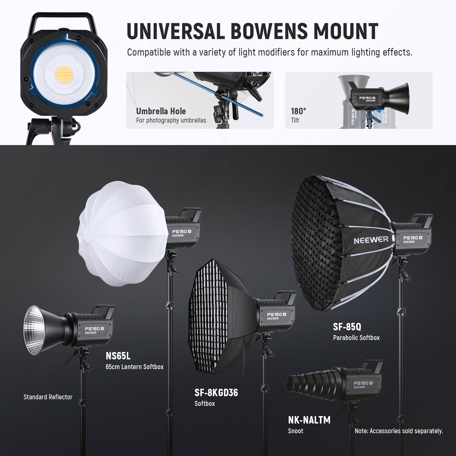 NEEWER FS150B 130W Bi-Color LED Video Light