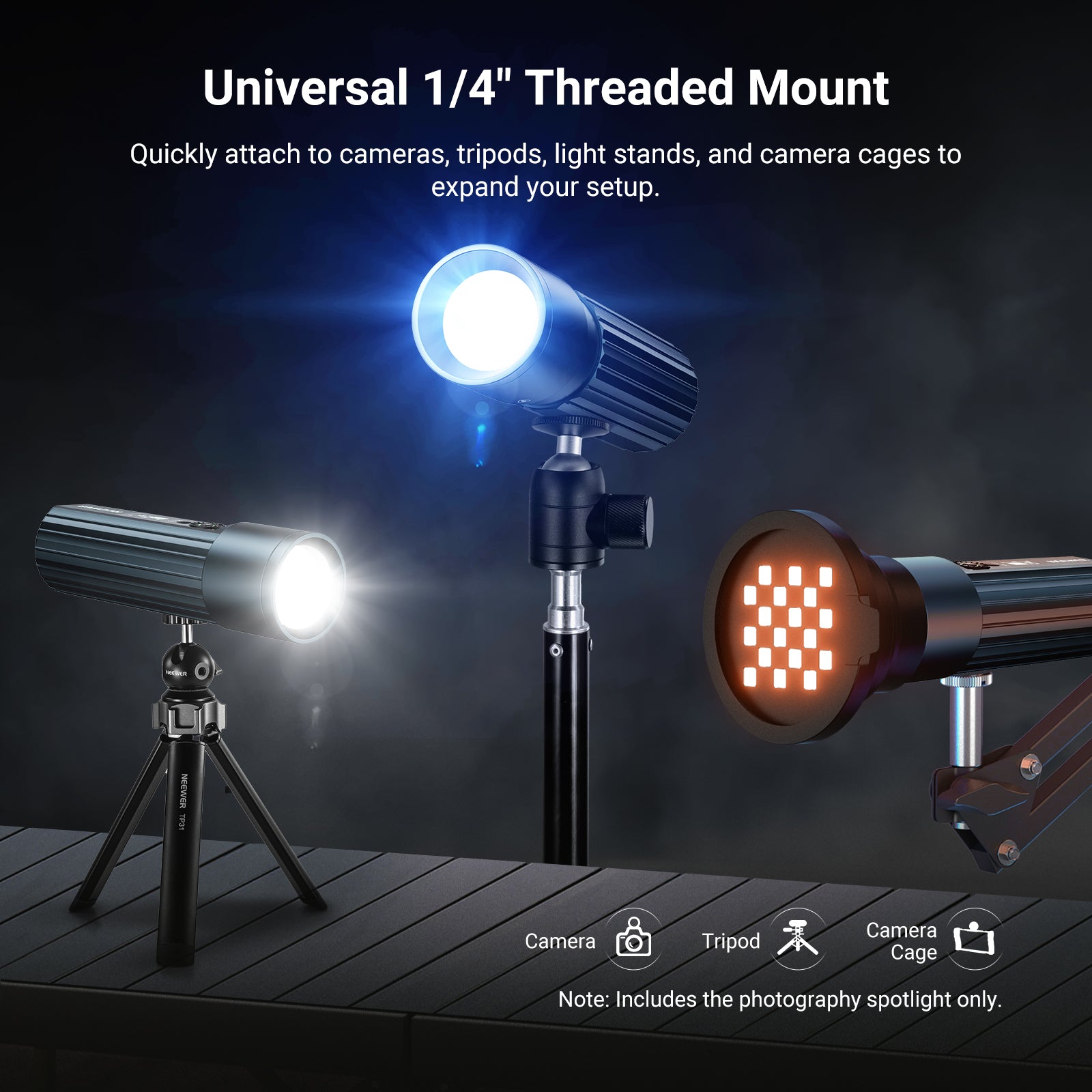NEEWER FL12C RGB LED Photography Flashlight Kit