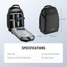 Specifications of the NEEWER PB26 All in One Camera Backpack