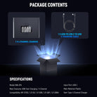 Specifications of the NEEWER NW-ZP4 2-in-1 Four Channel USB Battery Charger