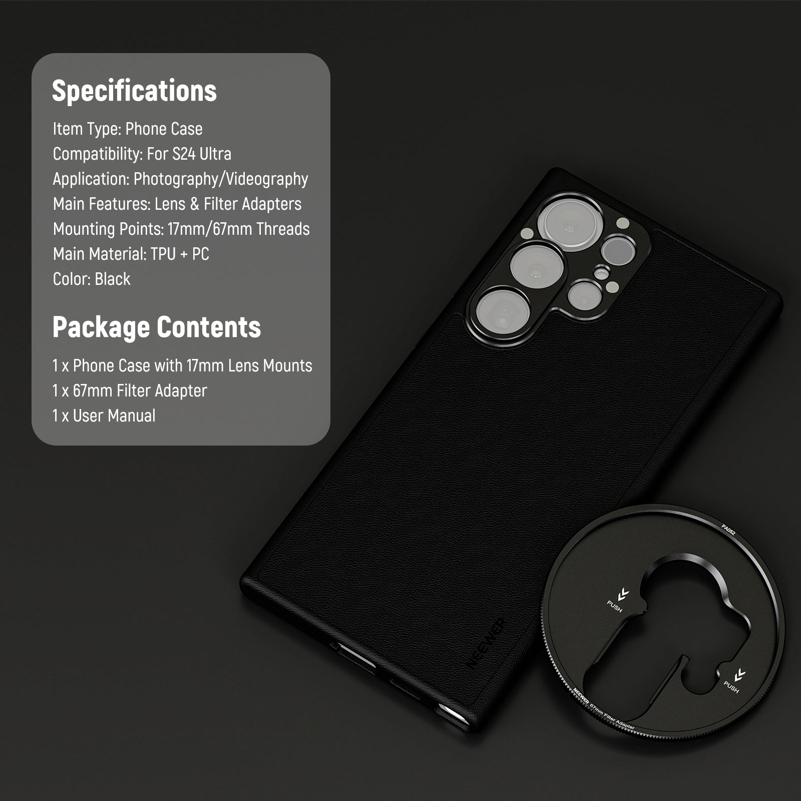 Neewer PA052 Phone Case for Samsung S24 Ultra - Thumbnail 5