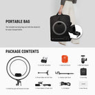 Package Contents of the NEEWER RL45B Ring Light Kit