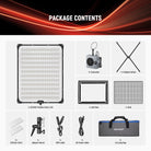 Package Contents of the NEEWER AF200C Flexible Fabric LED RGB Video Light