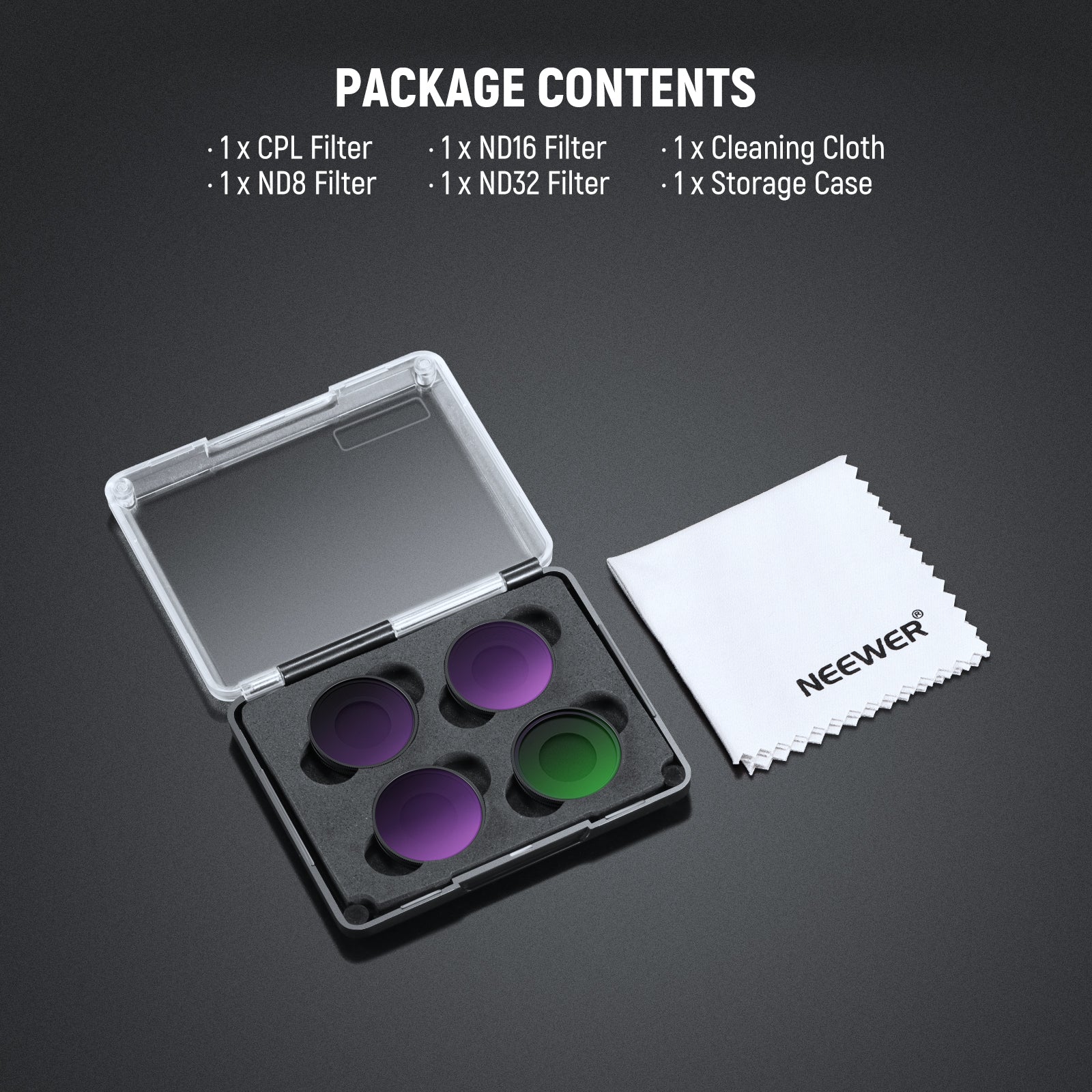 NEEWER Filter Set For Insta360 GO Ultra Action Camera