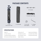 Package Contents of the NEEWER LT34 Compact Travel Tripod