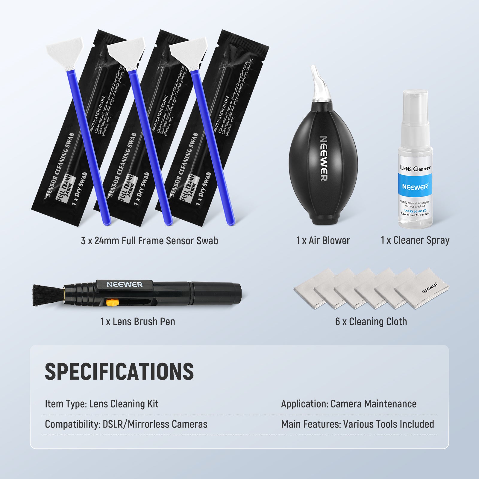 Neewer HM-49 Camera Lens Cleaning Kit - Thumbnail 2