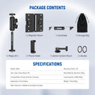 Package Contents of the NEEWER CA145 Magnetic Fence Mount Stand Kit