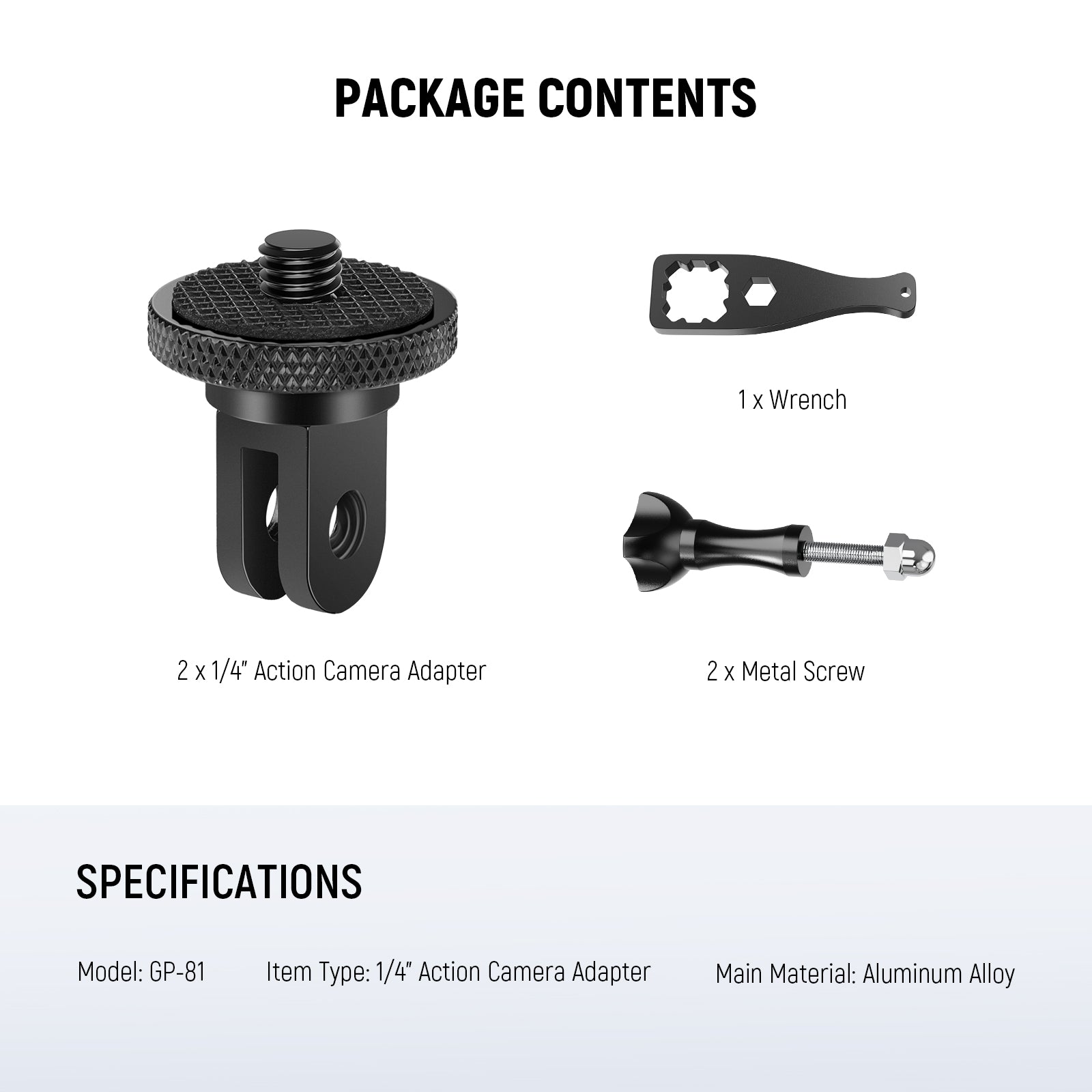 Neewer GP-81 Action Camera Mount Adapter