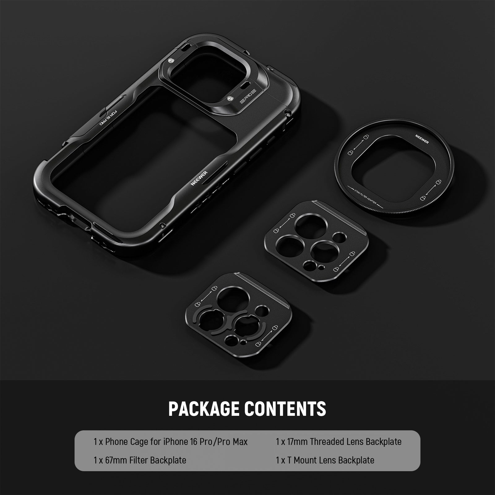 NEEWER PA073/PA074 Phone Cage for iPhone 16 Pro/Pro Max
