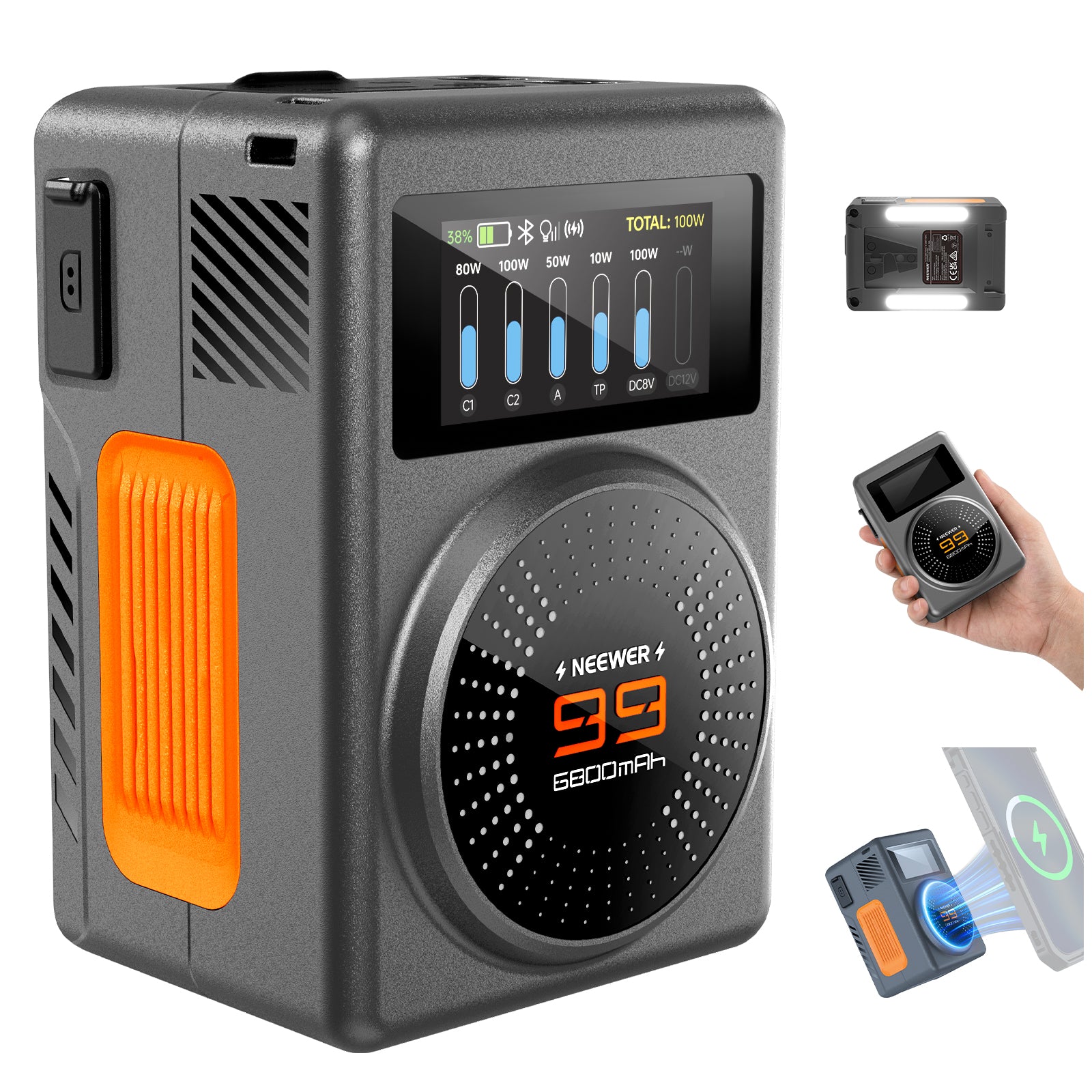 NEEWER PS099U 6800mAh/99Wh Portable V Mount Battery