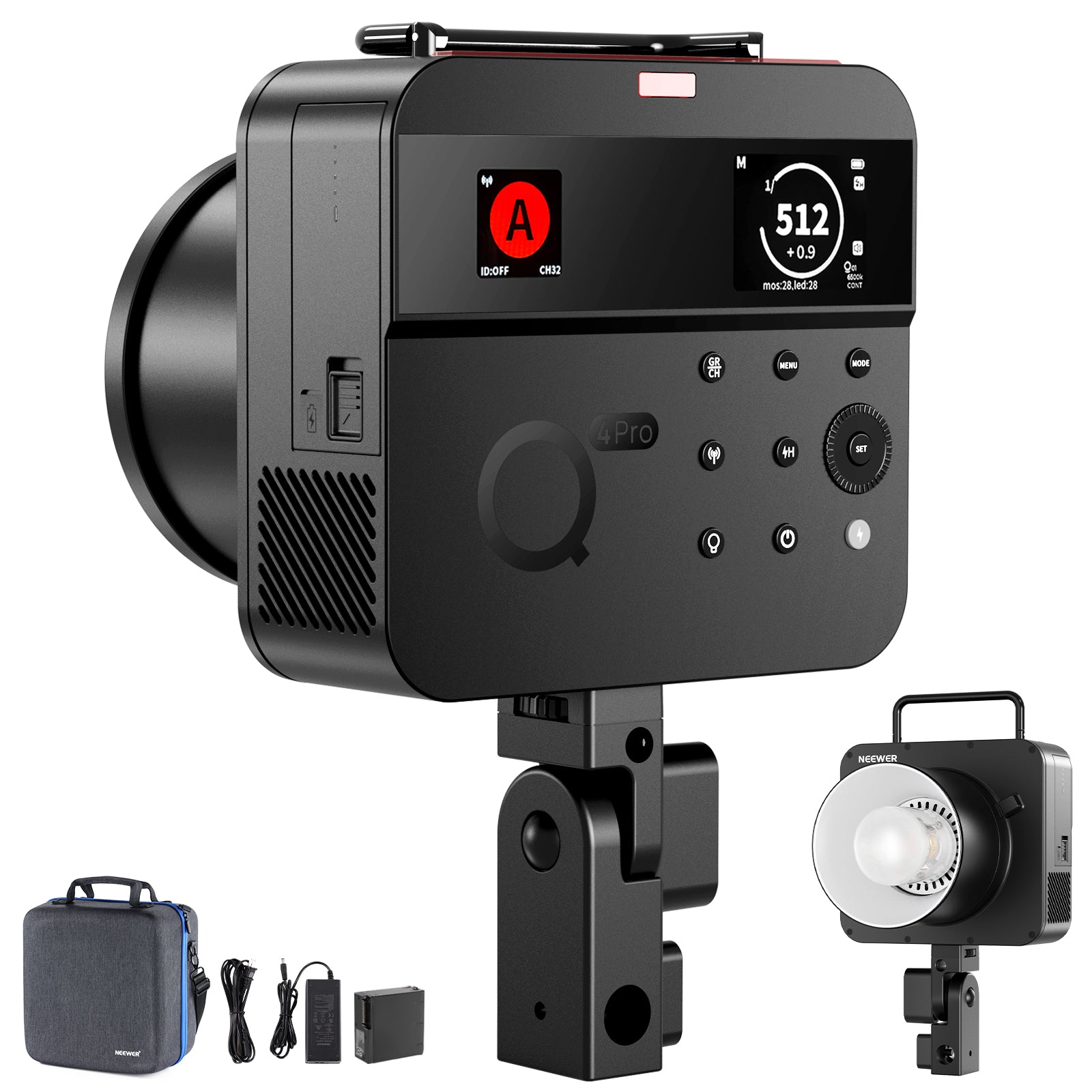 NEEWER Q4PRO 400Ws 2.4G TTL Outdoor Flash with App Control