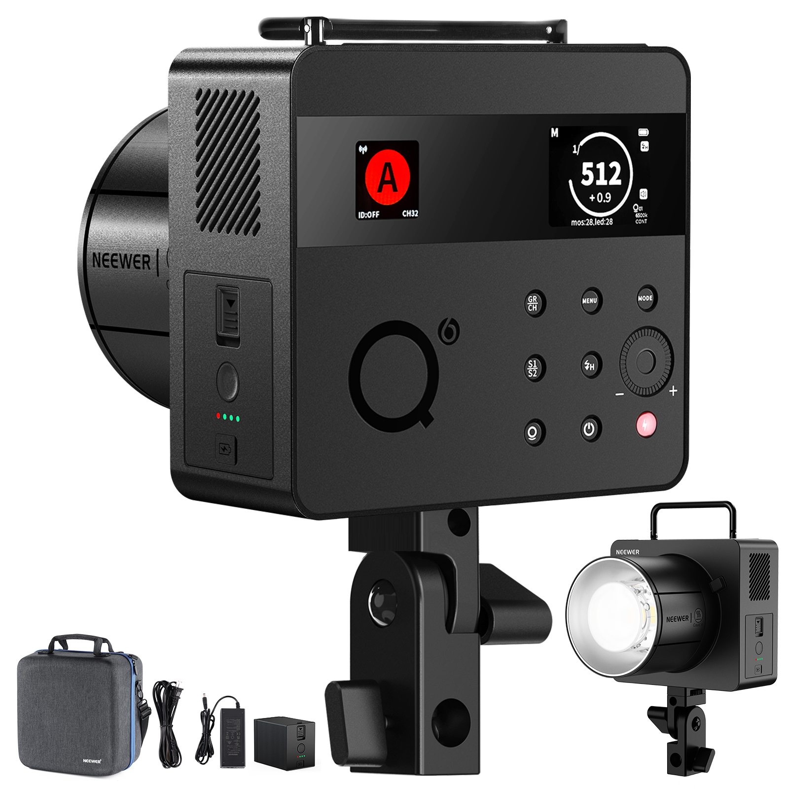 Ｍ６８キルフラッシュ NEEWER Q6 600Ws 2.4G TTL HSS Outdoor Flash Strobe
