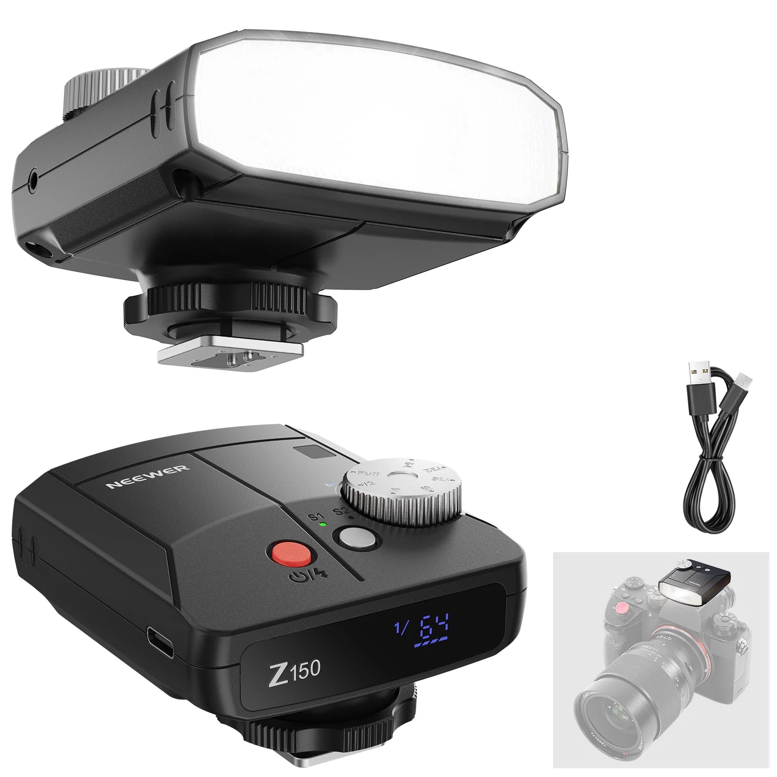 NEEWER Z150 Mini Camera Flash | Retro Style Speedlite