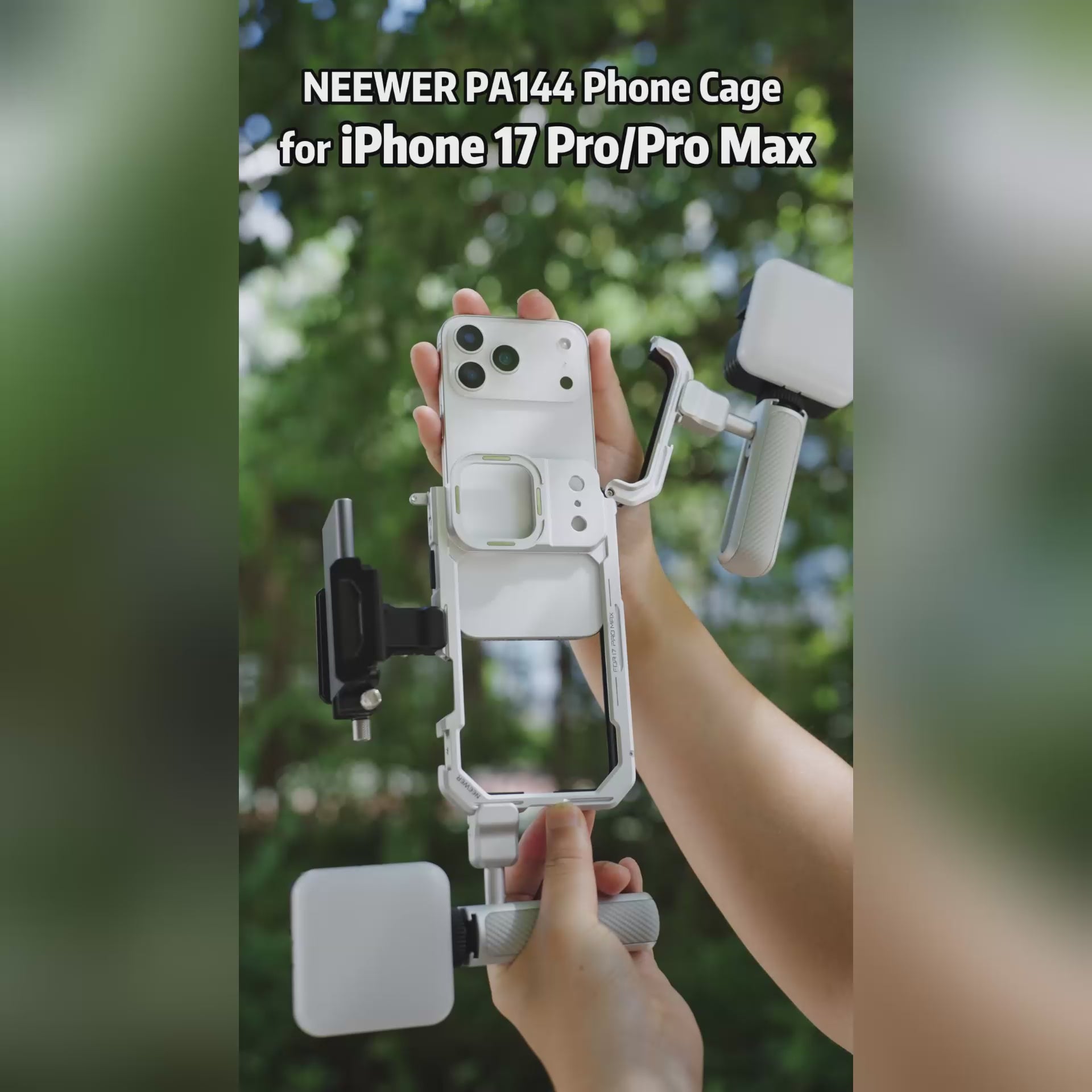 NEEWER PA143/PA144 Phone Cage Kit for iPhone 17 Pro/Pro Max
