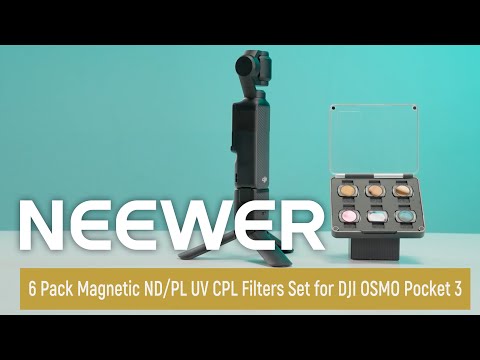 NEEWER FL-P7 Filter Set (ND/PL+UV+CPL) for DJI Pocket 3 / Pocket 4