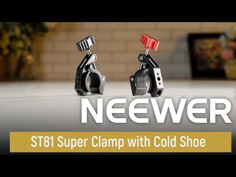 NEEWER ST81 Super Clamp with Cold Shoe & Threaded Hole