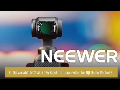 NEEWER FL-83 ND2-32 & 1/4 Black Diffusion Filter For DJI Pocket 3