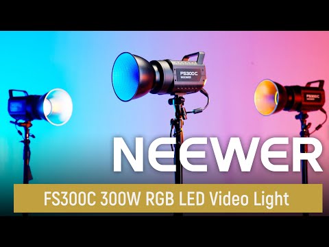 NEEWER FS300C 300W Precisely Dimmed Full RGB Video Light