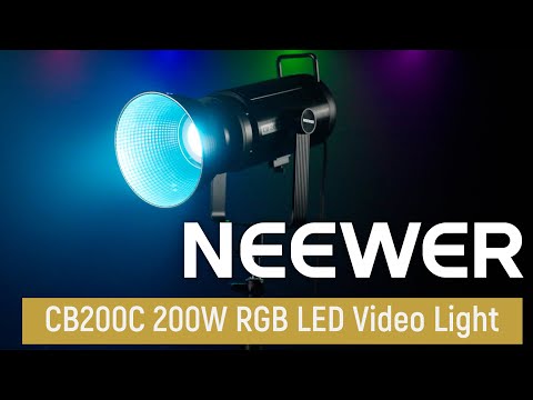 NEEWER 200W RGB COB LEDビデオライト NEEWER CB200C 200W Powerful RGB COB LED Video Light