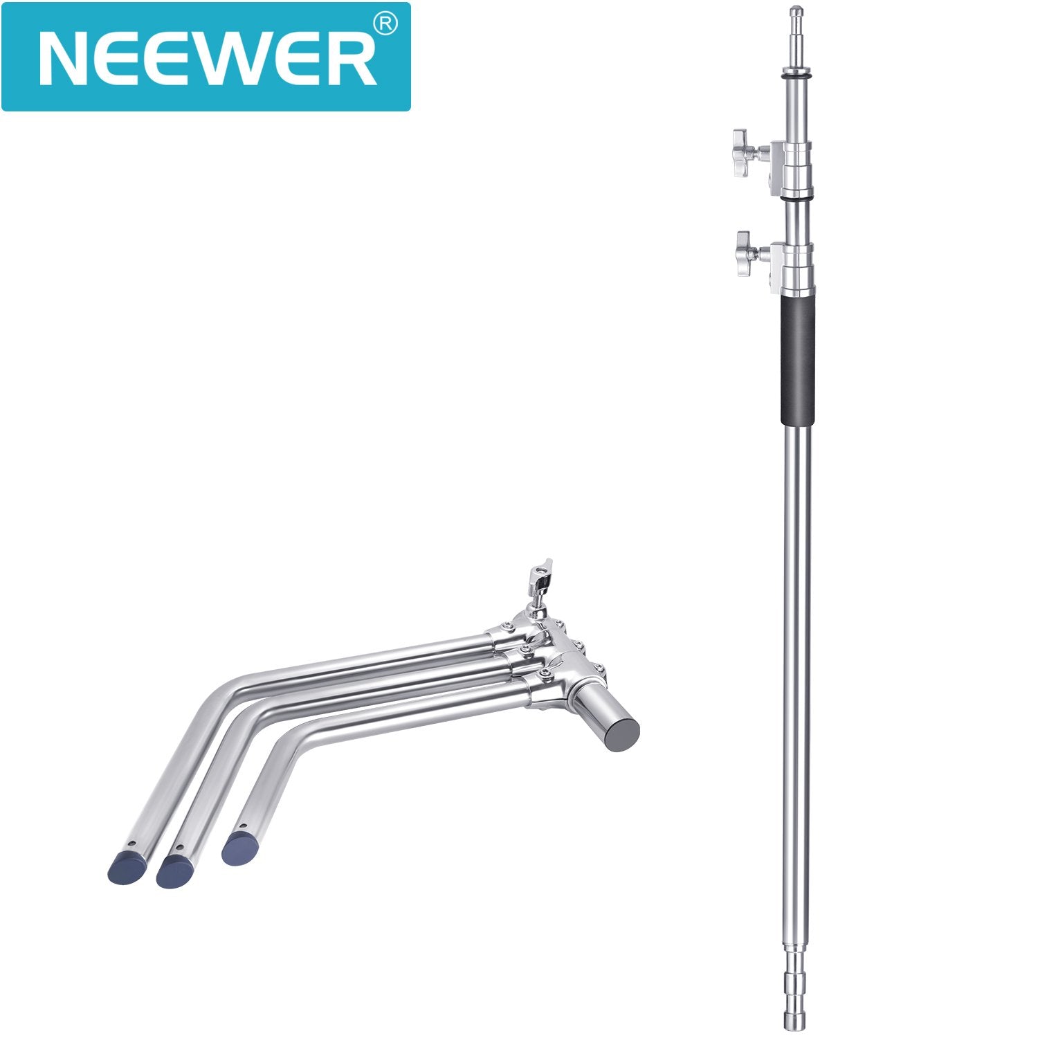 Neewer Stainless Steel Heavy Duty C-Stand, 5-10 feet/1.5-3m Adjustable Photographic Sturdy Tripod - neewer.com