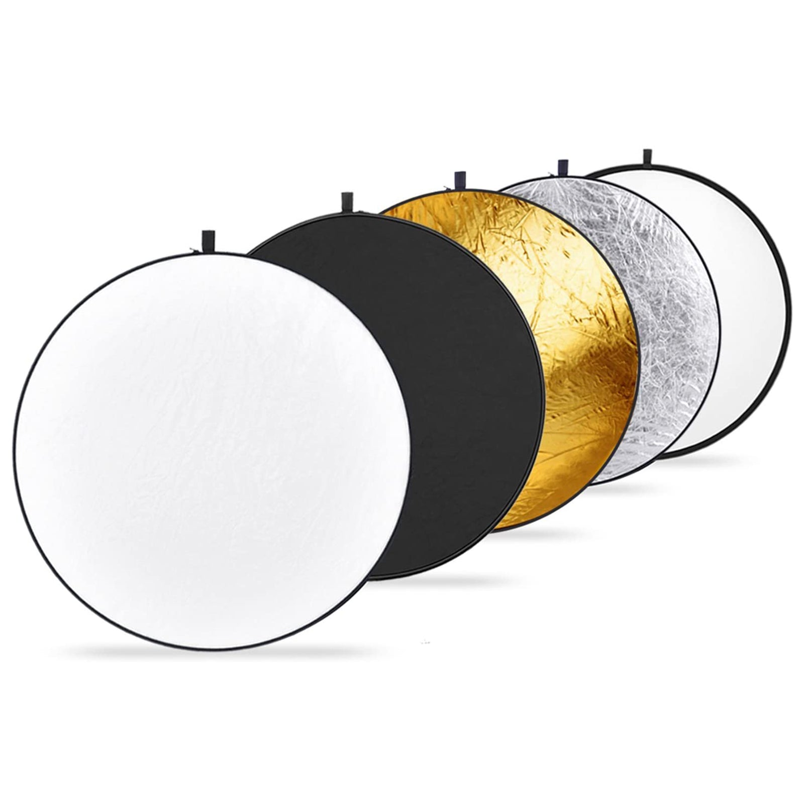Collapsible 12'' Reflector, Silver/Gold