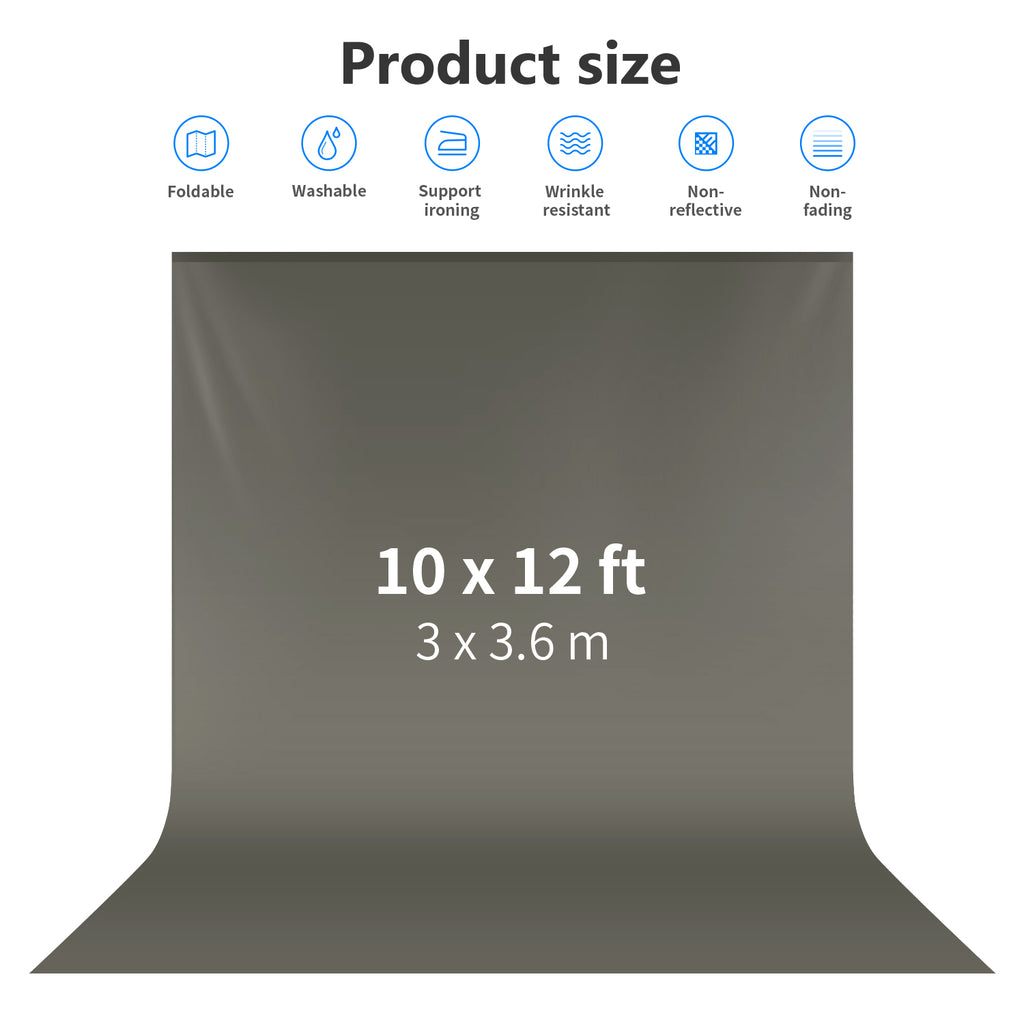 Neewer 3 x 3.6M/ 10 x12ft Photo Studio Premium Polyester Collapsible Backdrop Background