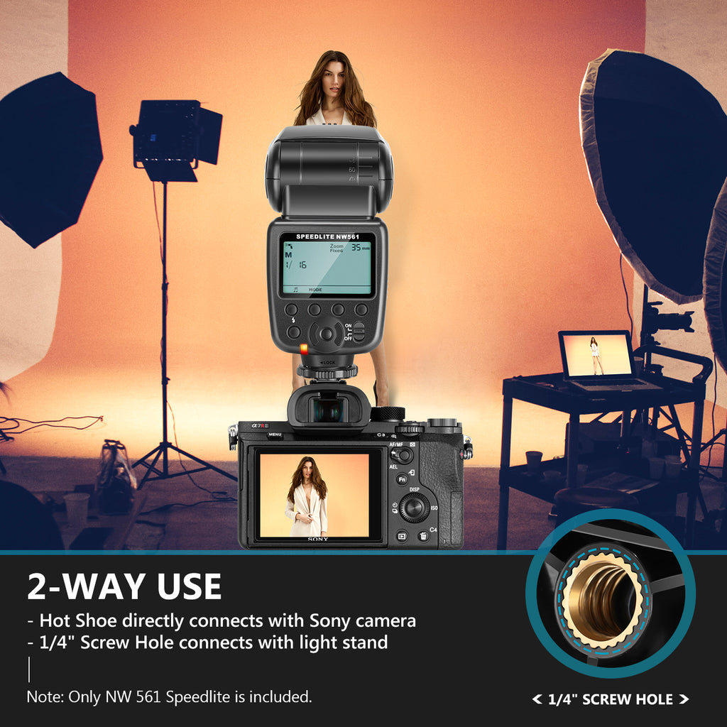 Neewer NW-561 Speedlite Flash for Canon & Nikon DSLR Cameras - neewer.com