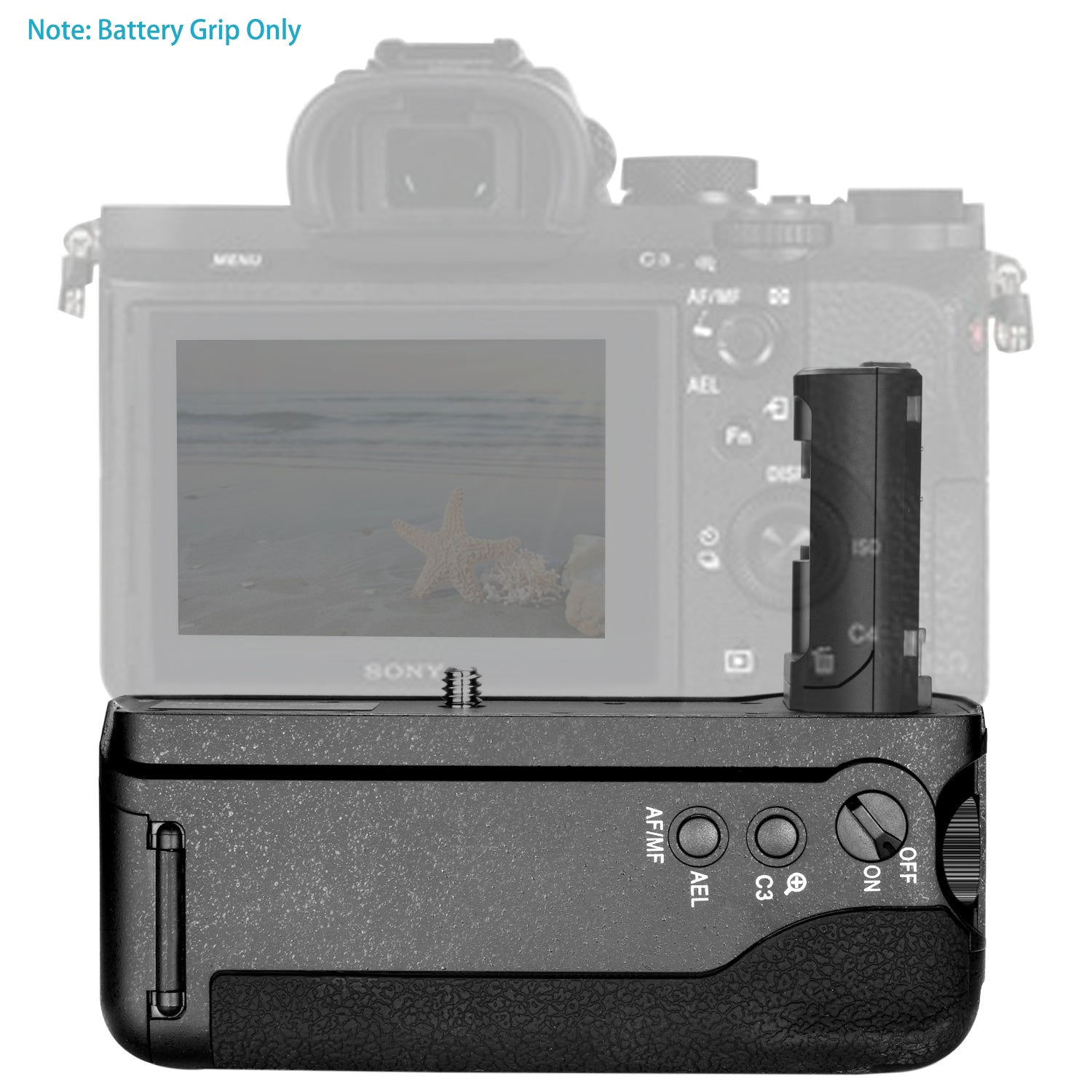 NEEWER Vertical Battery Grip Replacement, Compatible with Sony VG-C2EM