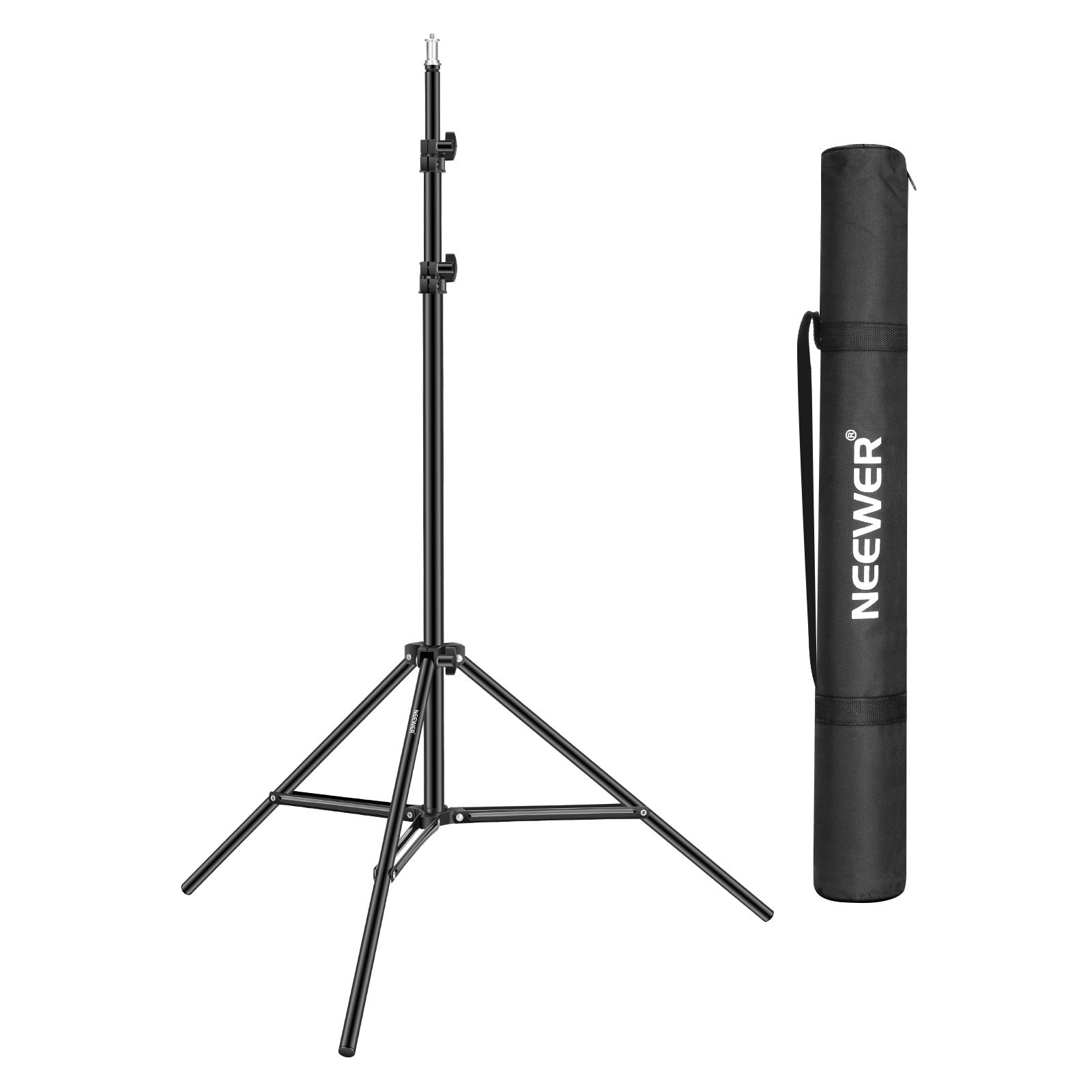Neewer Heavy Duty Light Stand, 3-6.5 Feet/92-200 Centimeters Adjustable Photographic Stand Sturdy Tripod for Reflectors, Softboxes, Lights, Umbrellas