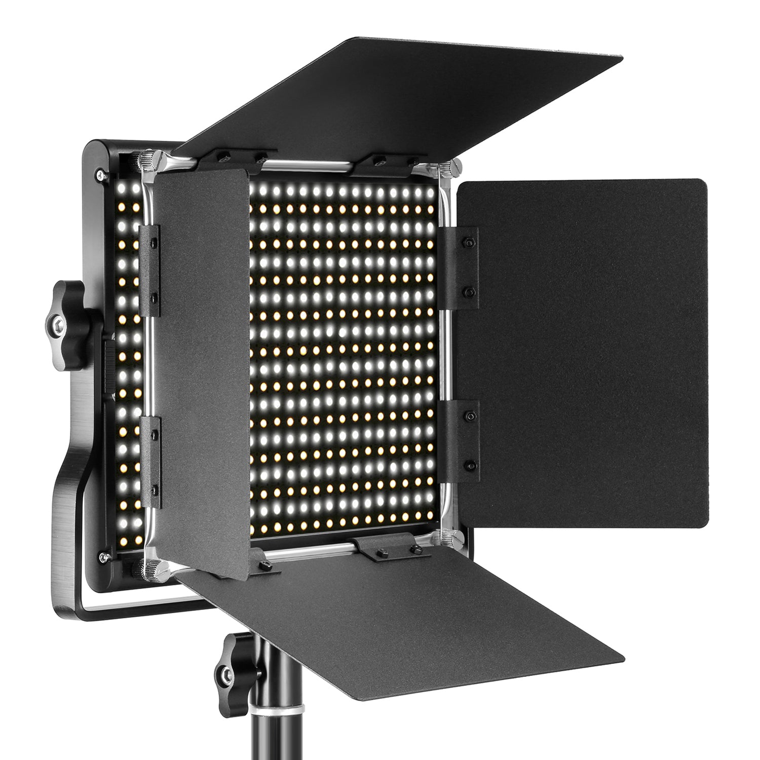 NEEWER 2 Pack Bi Color 660 LED Video Light and Stand Kit: (2) 3200-5600K  CRI 96+ Dimmable Light with U Bracket and Barndoor, (2) 75 inches Light  Stand for Studio Photography, Video Recording (Black) : Electronics 