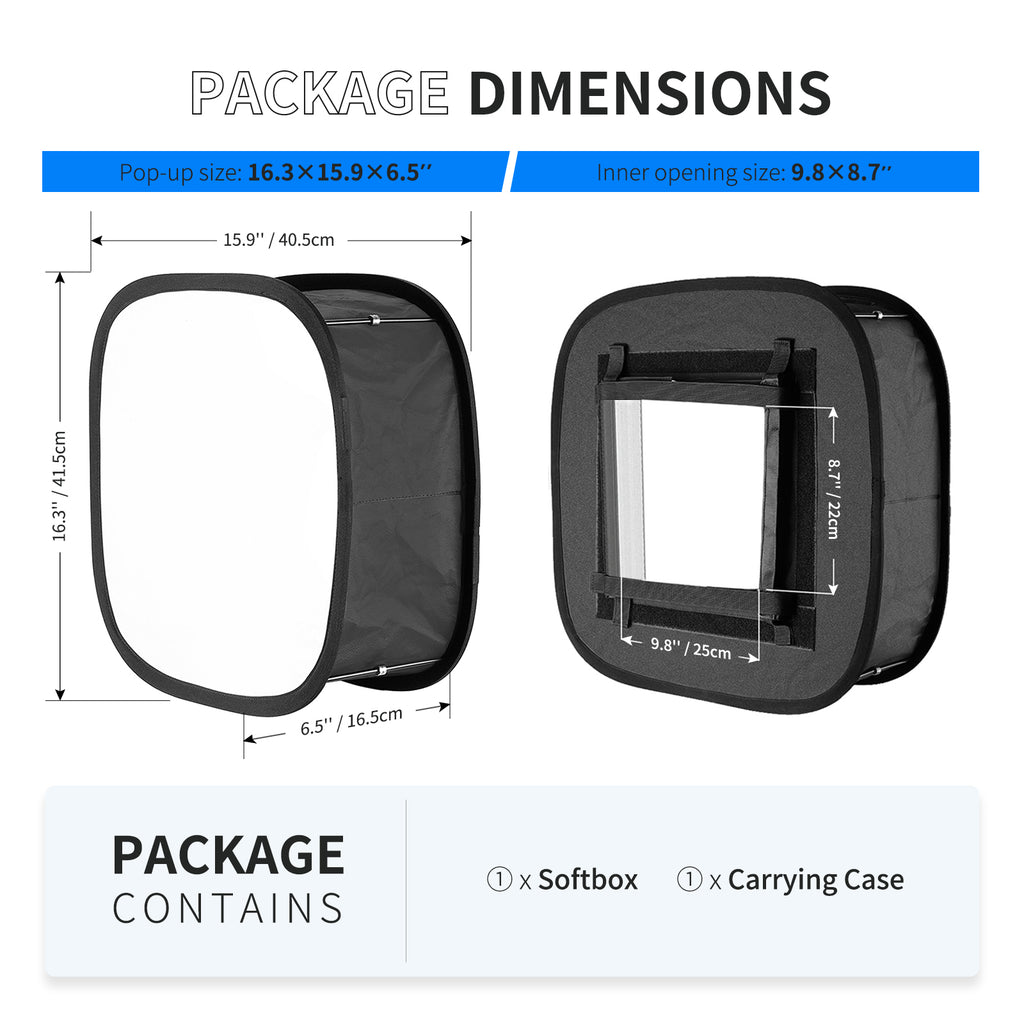 Neewer 2 Packs LED Light Panel Softbox voor 660 LED Panel: 23,5x23,5 cm Opening, Opvouwbare Licht Diffuser met Riem Bevestiging en Draagtas voor Fotostudio Schieten Portret Fotografie Neewer 2 Packs LED Light Panel Softbox voor 660 LED Panel: 23,5x23,5 cm Opening, Opvouwbare Licht Diffuser met Riem Bevestiging en Draagtas voor Fotostudio Schieten Portret Fotografie