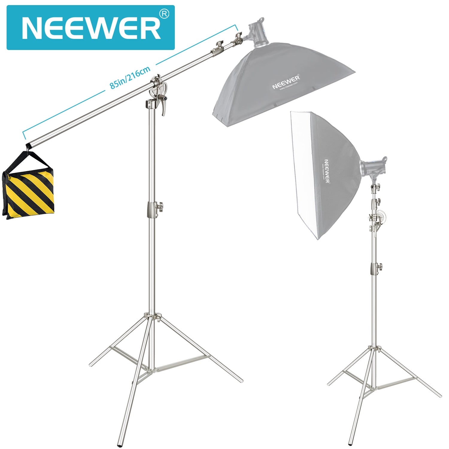 Neewer Bi-Color Video LED 2-Light Kit with Stands 66600536 B&H