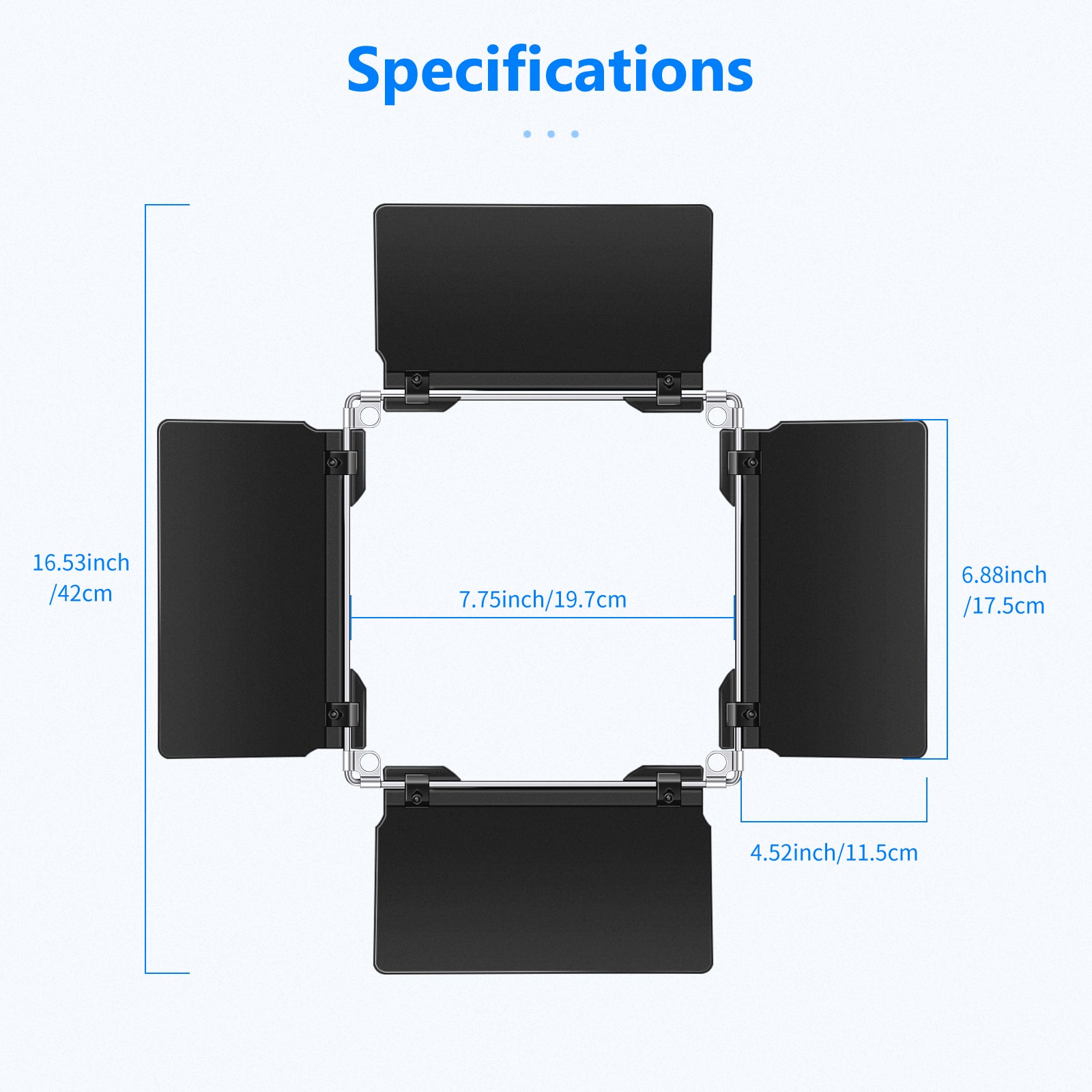 NEEWER Professional LED Video Light Barn Door for NEEWER 480 LED Light