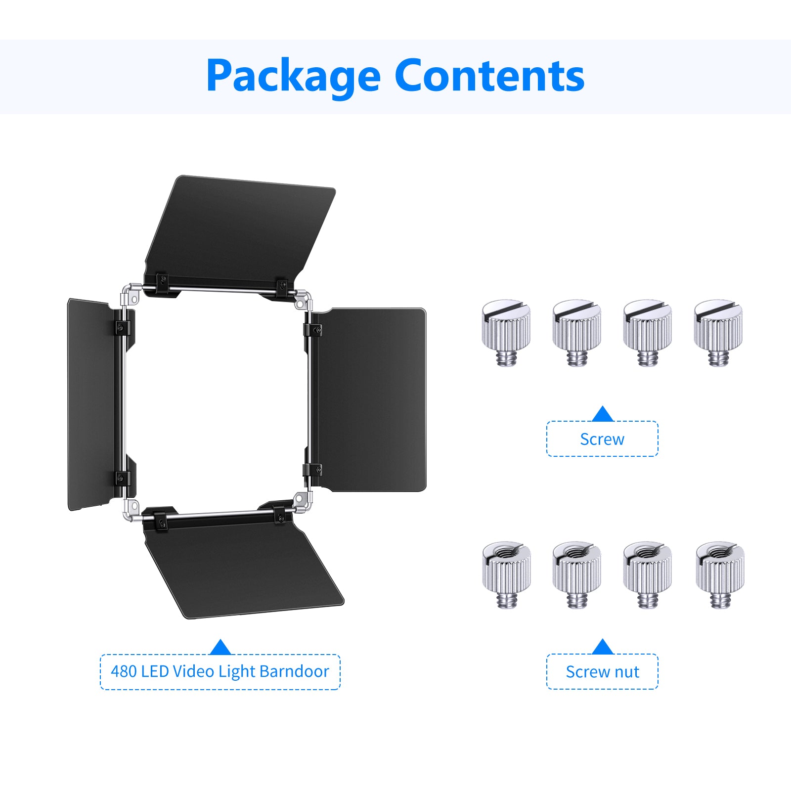 NEEWER Professional LED Video Light Barn Door for NEEWER 480 LED Light