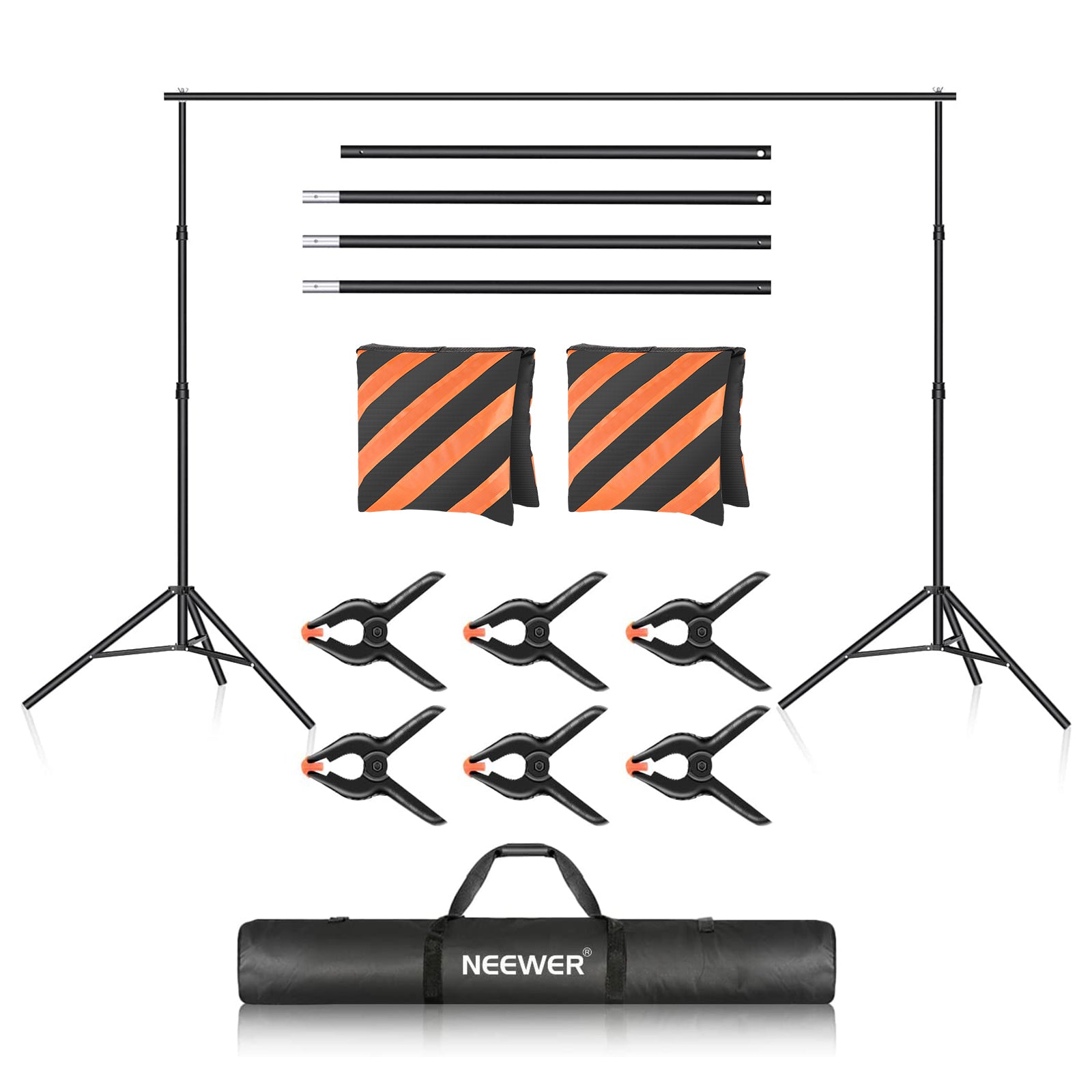 NEEWER 2 x 3M/7 x10FT Background Support System - NEEWER