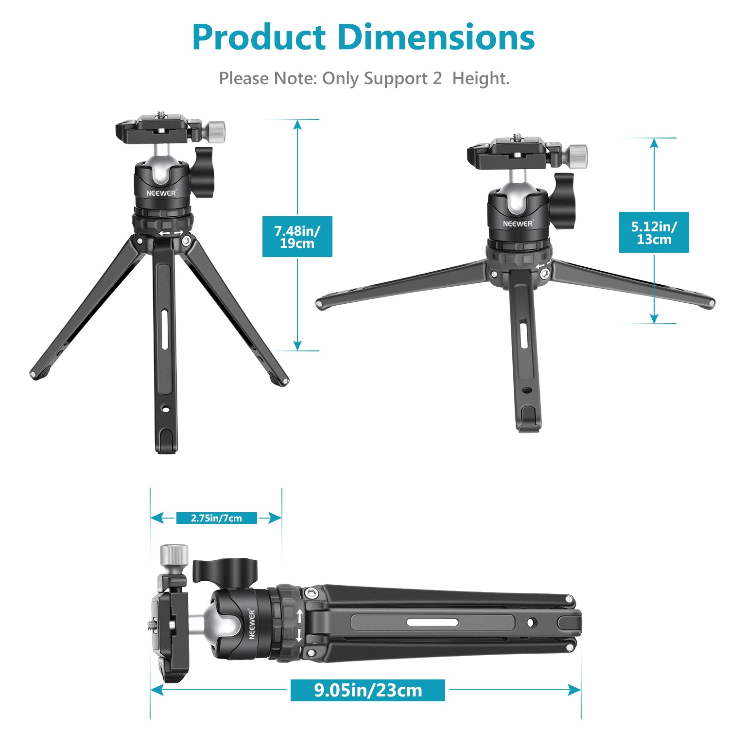 NEEWER Portable Compact Desktop Macro Mini Tripod - NEEWER – neewer.com