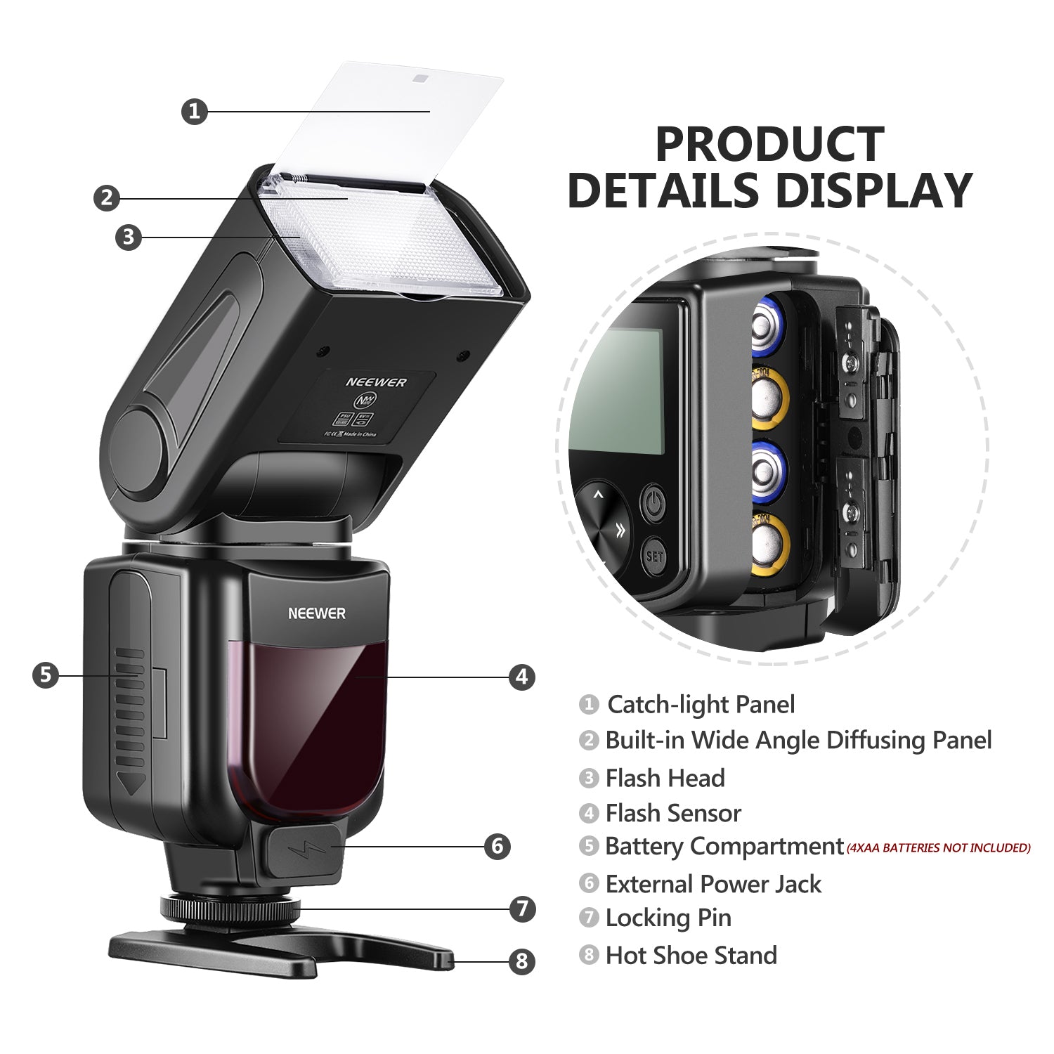 NEEWER NW670 TTL Speedlite Flash For Canon DSLR Cameras